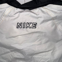 Nike Windbreaker Jacket White Black Colourblock Retro Shell Zip Up Size M