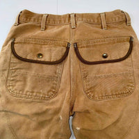 Carhartt Two-Tone Double Front Dungaree Trousers – Khaki/Brown – Size 38x30