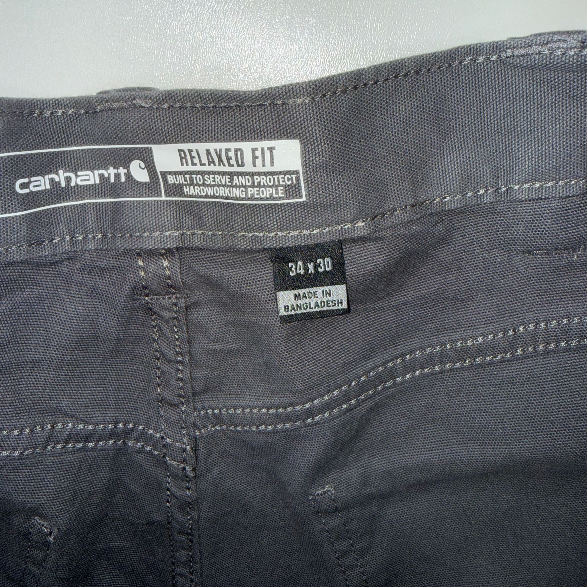 Carhartt Rugged Flex Relaxed Fit Work Shorts – Grey – W34