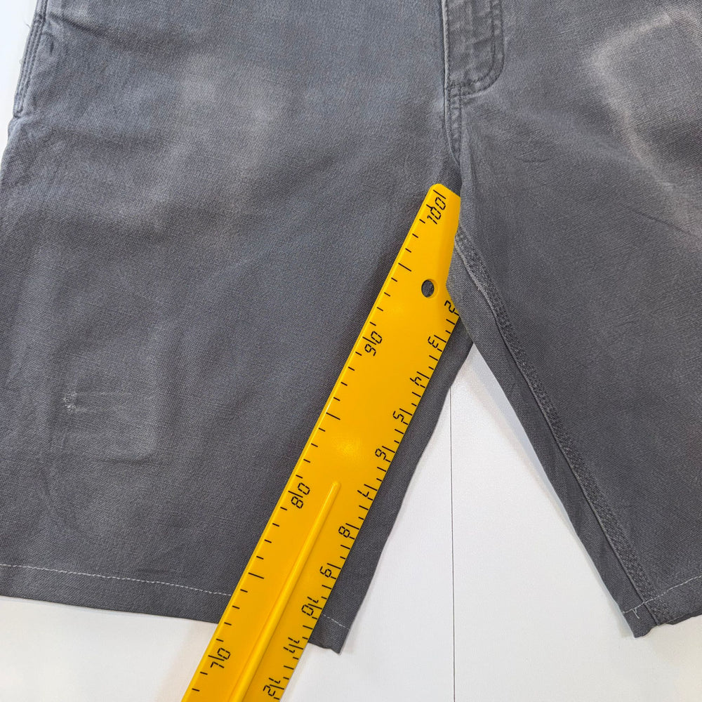 Carhartt Relaxed Fit Carpenter Work Shorts Grey W34 Utility Canvas Vintage