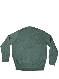 Polo Ralph Lauren V-Neck Jumper Pima Cotton Sage Green Size XXL