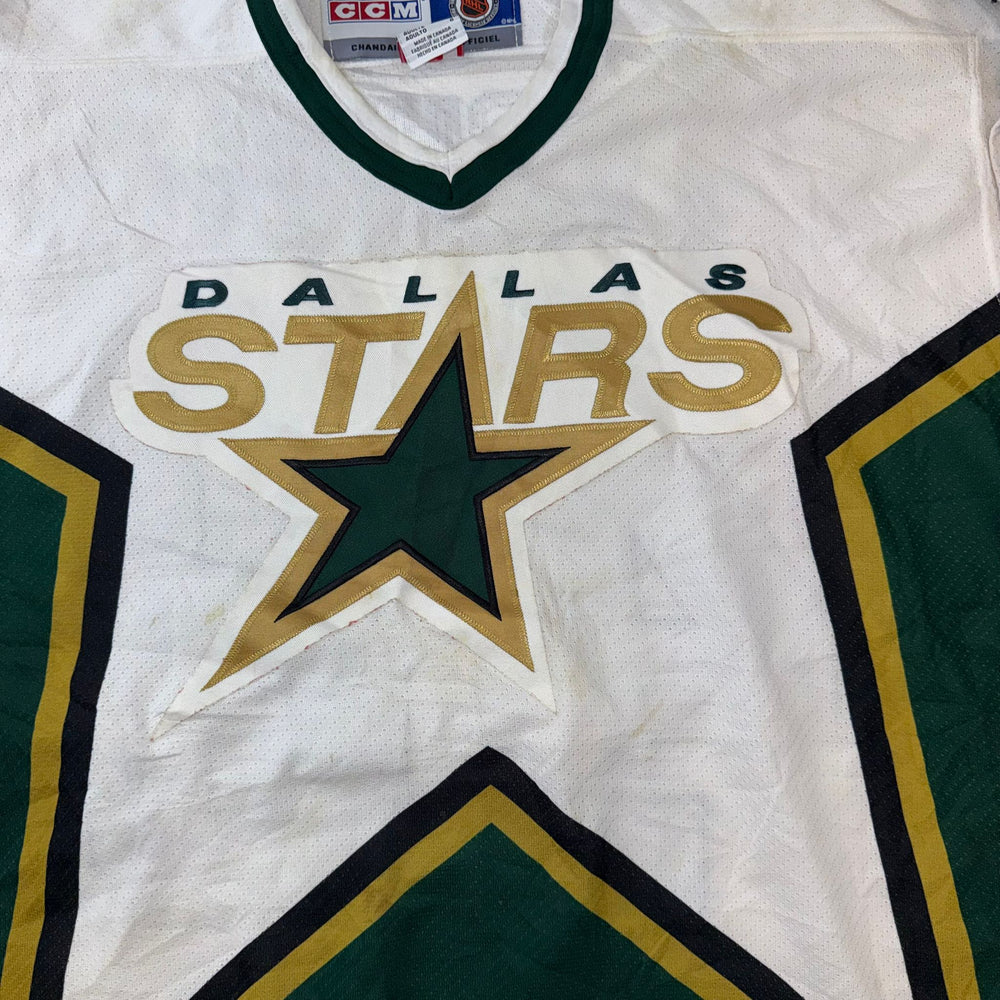 Vintage CCM Dallas Stars Steve Young #48 Autographed Jersey (Adult Large, Made in Canada)