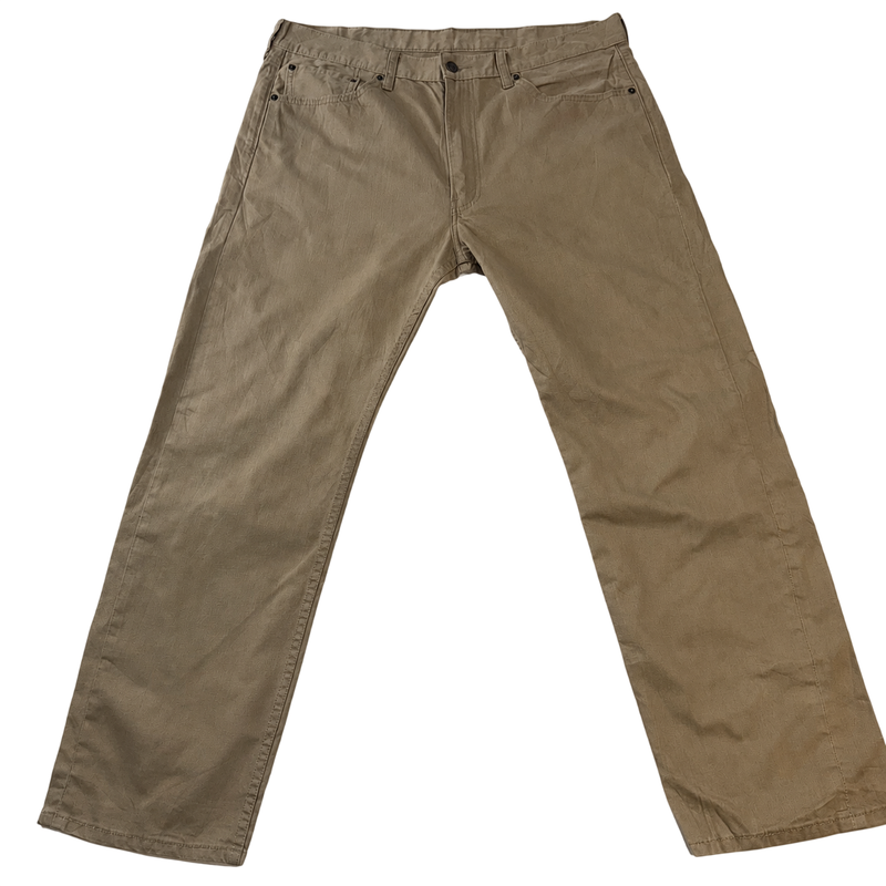 Levi's 505 Beige Straight Leg Jeans W38 L30