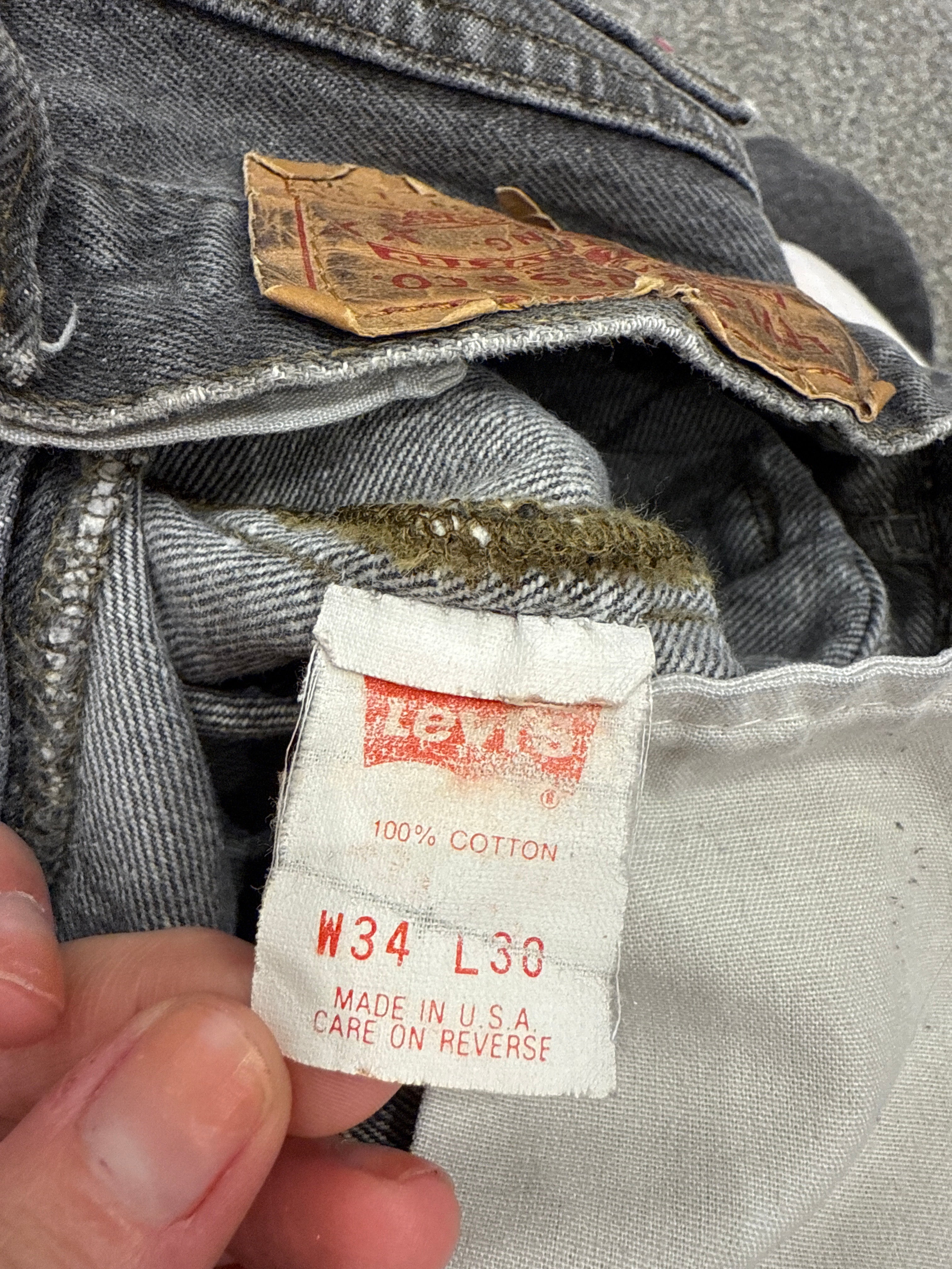 Vintage Levi's 501 XX, USA Made, Disstressed Denim Jeans - W34 L30