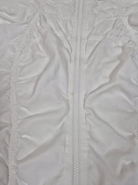 Lululemon Define Jacket White Ruched Zip Up Fitted Size US 8/ UK 12
