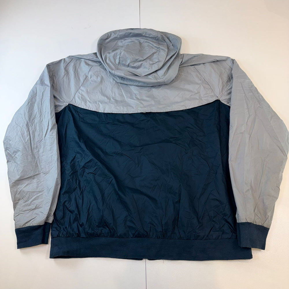 Nike Windrunner Jacket Hooded Windbreaker Grey Black