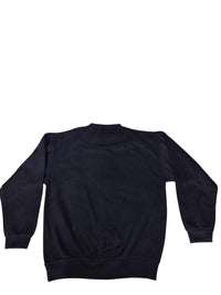 Sapin Wolf Graphic Crewneck Sweatshirt Navy Wildlife Print Size L
