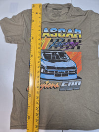 NASCAR Daytona 500 Racing Graphic T-Shirt Khaki Stock Car Size S