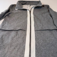 Lululemon Grey Fleece Zip-Up Jacket Size 12 | Longline Athletic Sweater Jacket