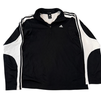 Adidas Clima365 Climawarm 1/4 Zip Track Top Black White Size M Sports Pullover