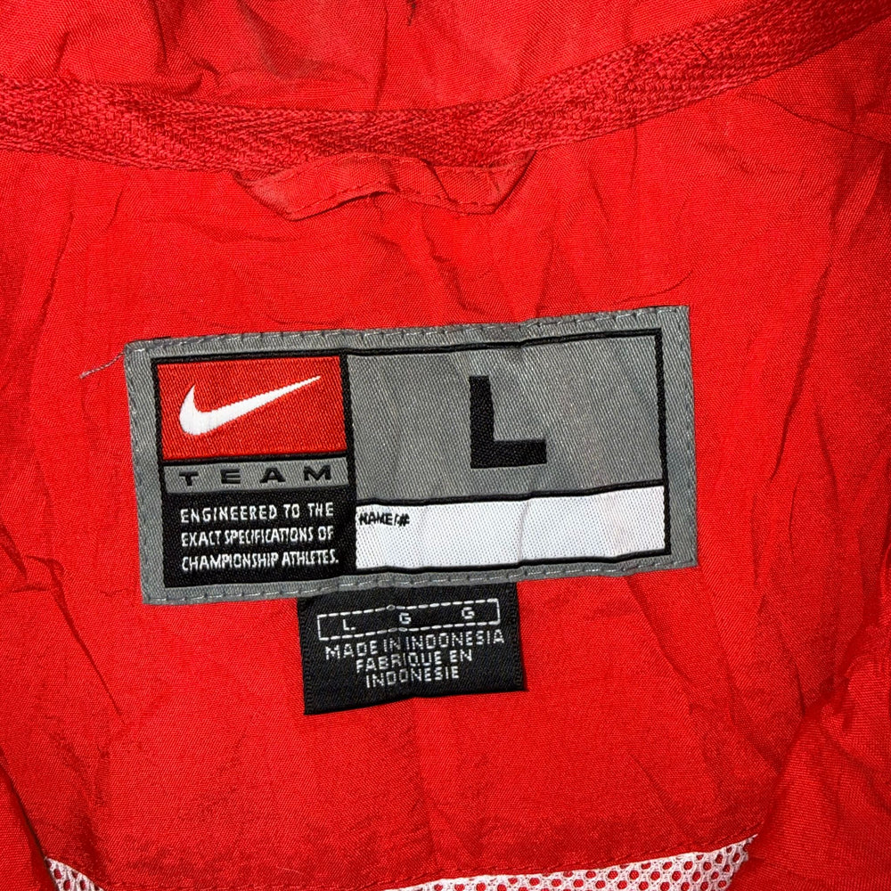 Vintage Nike Team Red Full Zip Windbreaker Jacket