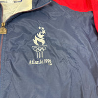 Vintage 90s Logo Athletic Atlanta 1996 Olympics Windbreaker Jacket USA Navy L