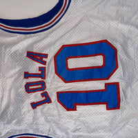 Tune Squad Lola Bunny #10 Basketball Jersey Vest Size M Space Jam White Mesh Top