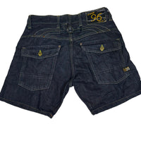 G-Star Raw Elwood 5620 Denim Carpenter Shorts Dark Wash Size 34