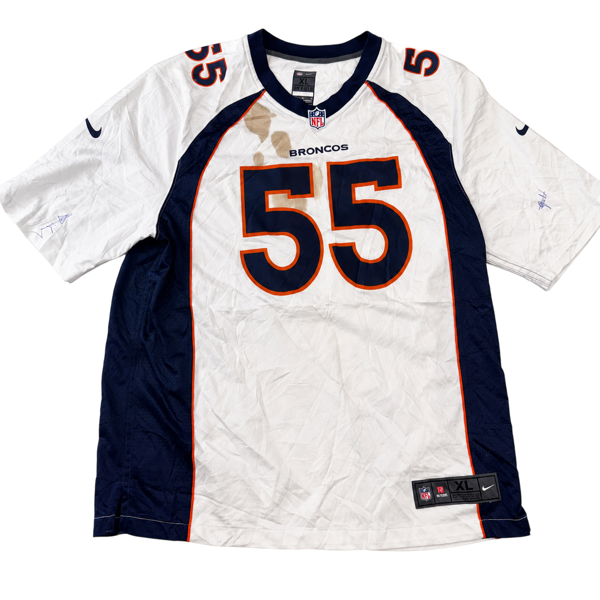 Denver Broncos Bradley Chubb #55 Nike NFL Jersey White XL