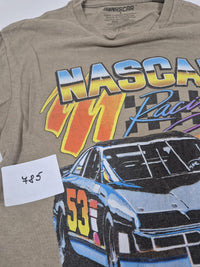 NASCAR Daytona 500 Racing Graphic T-Shirt Khaki Stock Car Size S