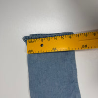 Levi's Cropped Straight Leg Jeans Light Wash Denim Side Vent Ankle Size US 8(UK 10/12)