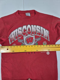 Wisconsin Badgers Rose Bowl 1994 Crewneck Sweatshirt Red Vintage Size M