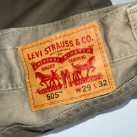 Levi's 505 Beige Straight Leg Jeans W29 L32
