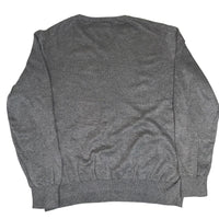 Polo Ralph Lauren Pima Cotton V-Neck Jumper Grey Mens Size L