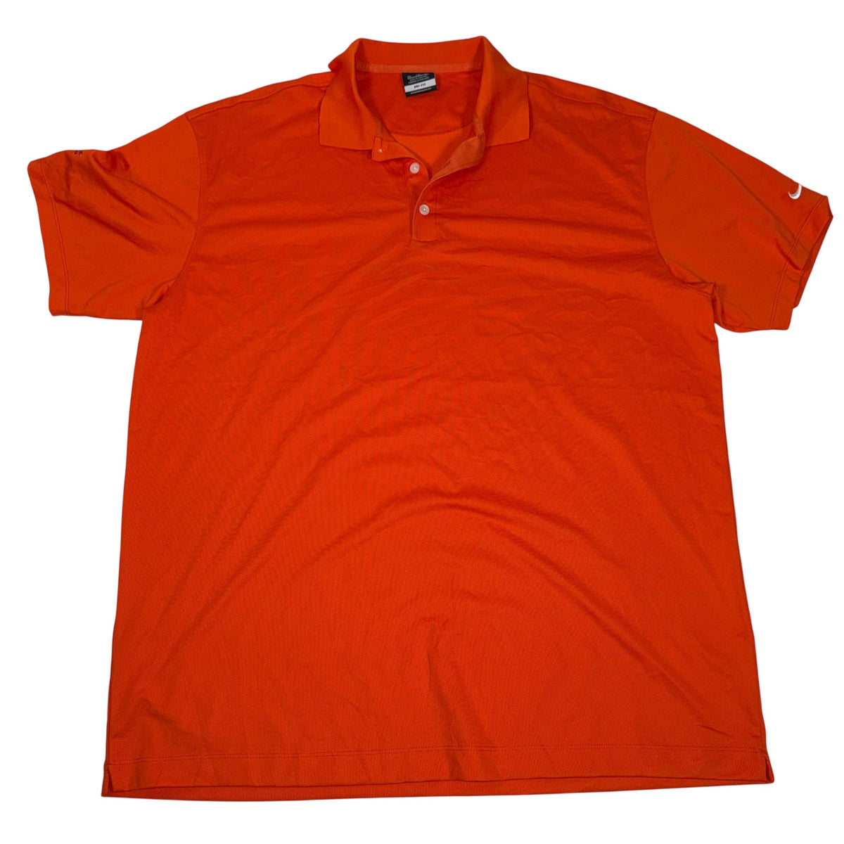 Nike Golf Polo Shirt Mens XXL Orange Dri-Fit Performance Short Sleeve
