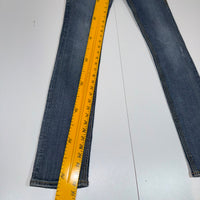 Rock Revival Debbie Embroidered Straight Jeans Blue Distressed 26