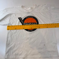 Vintage Omaha Lancers USHL Hockey Jersey CCM White Mesh Men’s Large Made in Canada