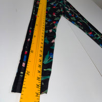 Adidas Originals Womens Floral Print Leggings 3 Stripe Black Size XS( UK 6)