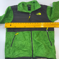The North Face Denali Fleece Jacket Green/Black Boys L (14/16) Polartec Full Zip