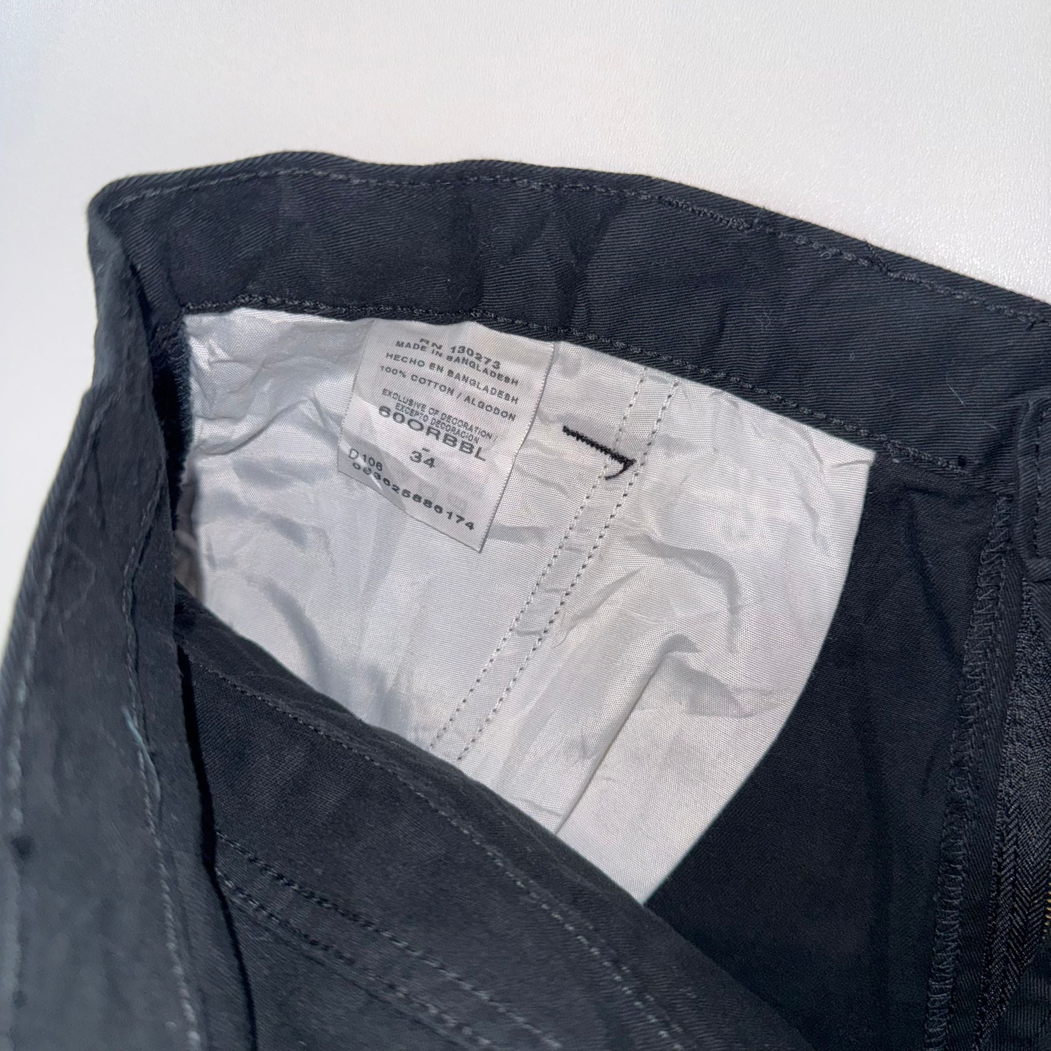 Wrangler Originals Cargo Shorts Black Mens W34 Utility Workwear Combat Shorts