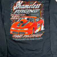 Shameless Racing Drag Car Graphic Pullover Hoodie Black Size M