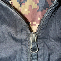 The North Face DryVent Waterproof Hooded Jacket Black Camo L Large Lightweight Rain Coat