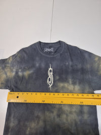 Slipknot Band T-Shirt Tie Dye Grey Black Pentagram Logo Size S