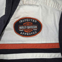 Harley-Davidson Colour-Block Zip-Front Racing Shirt (Size L)
