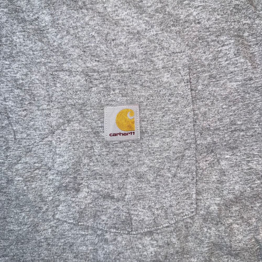 Carhartt Pocket T Shirt Grey Loose Fit XL Workwear