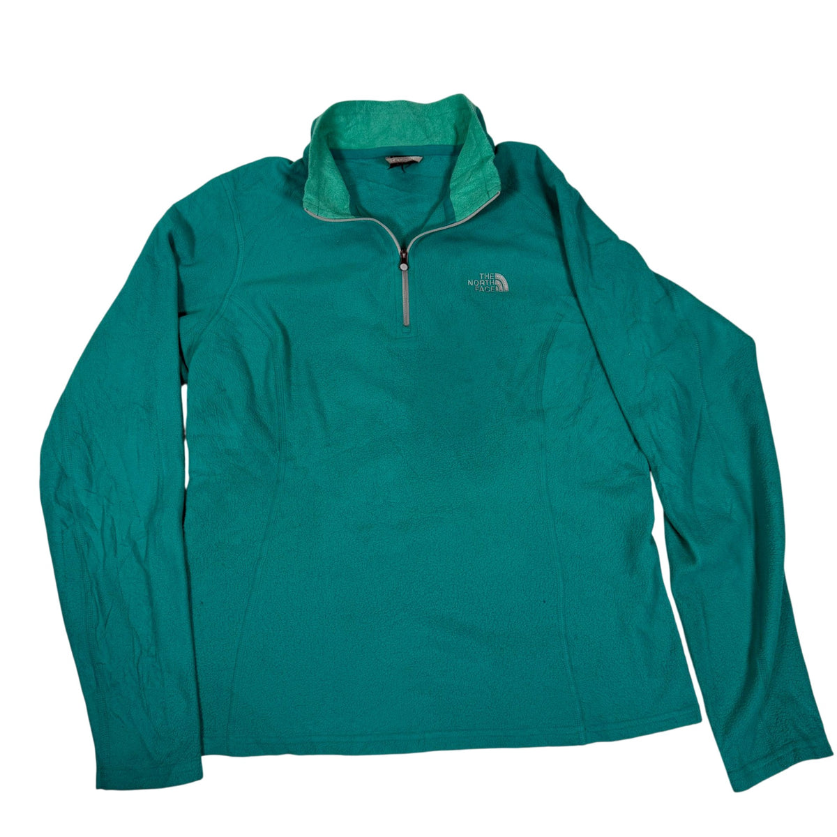 The North Face Fleece Quarter Zip Pullover Teal Womens Size M