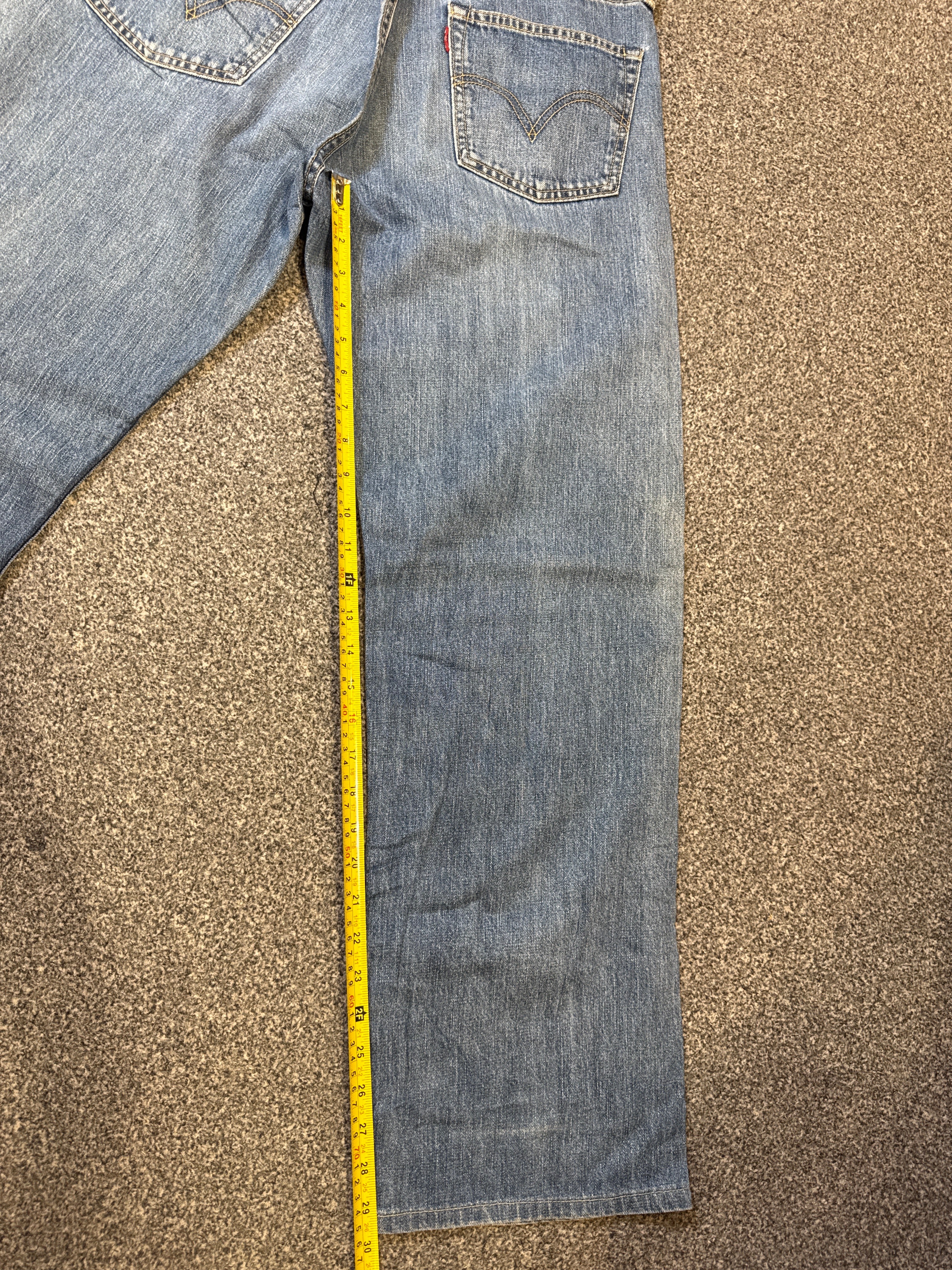 Levi’s Women’s 503 Wide Leg Blue Jeans – P442