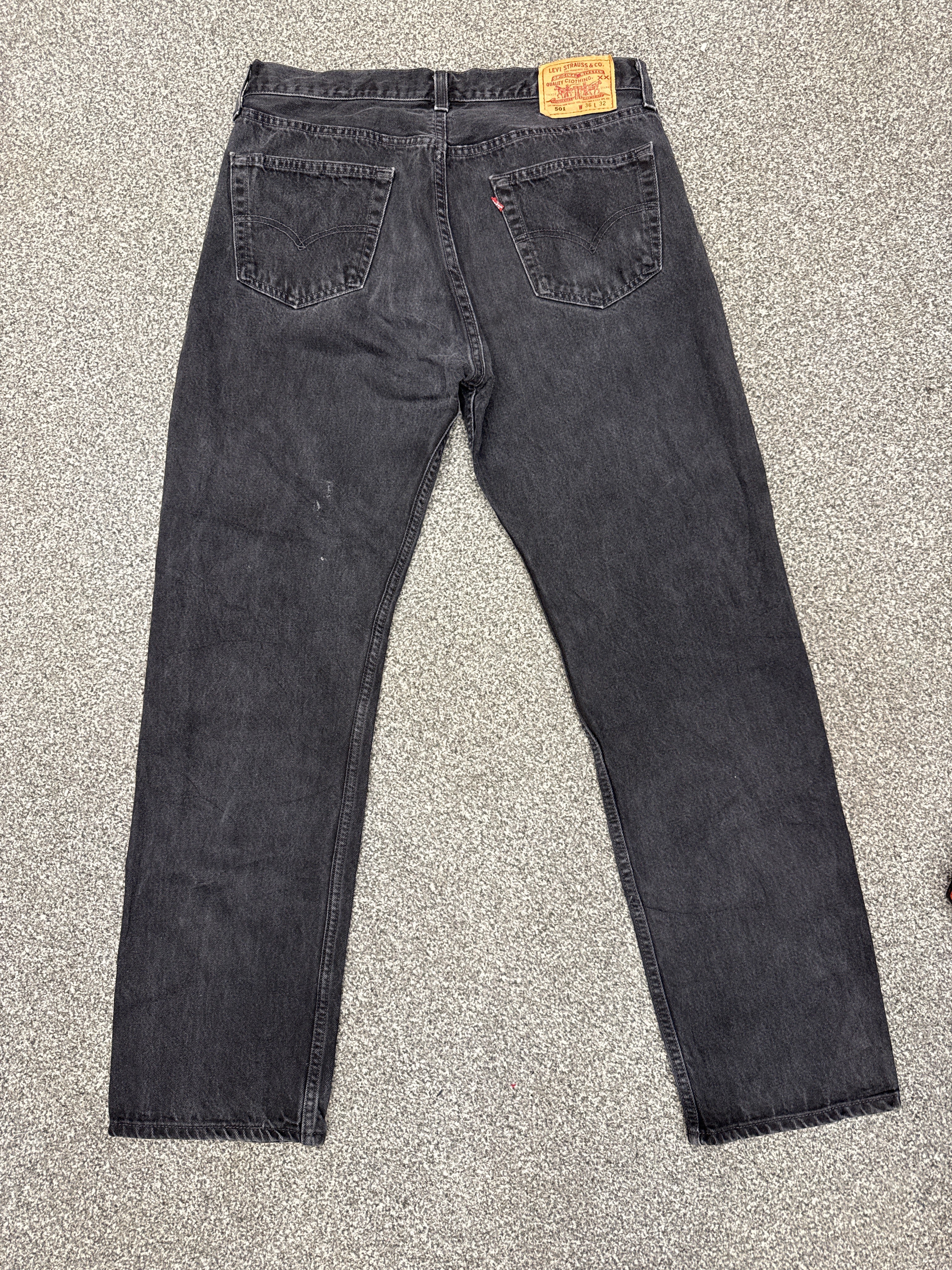 Rare Vintage Levi's 501 XX, USA Made Denim Jeans - Black - W36 L32