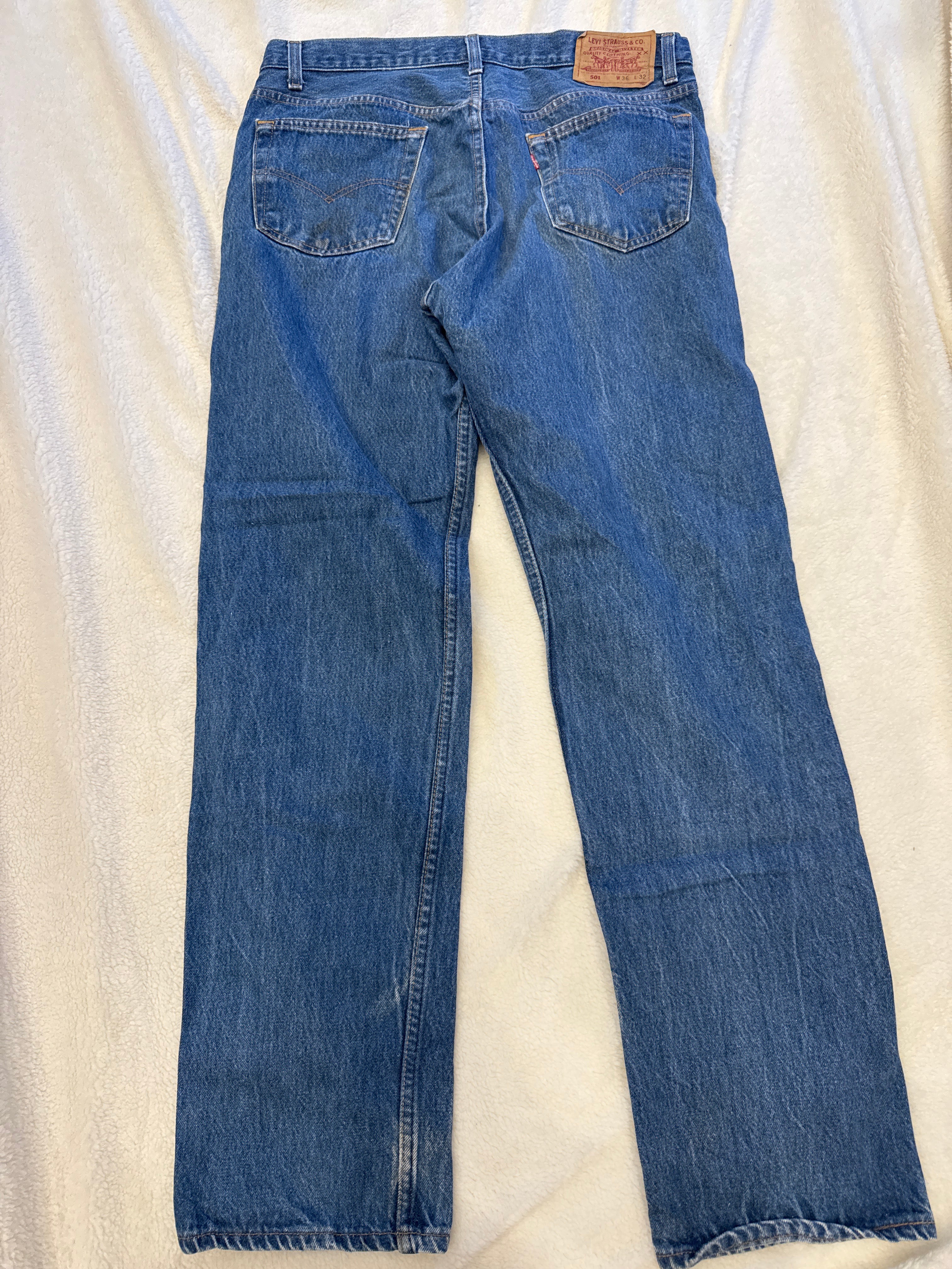 Vintage Levi's 501 XX, USA Made Denim Jeans - Blue - W36 L32