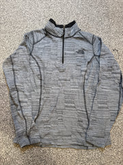 The North Face Women’s Grey Patterned 1/4 Zip Pullover – P555