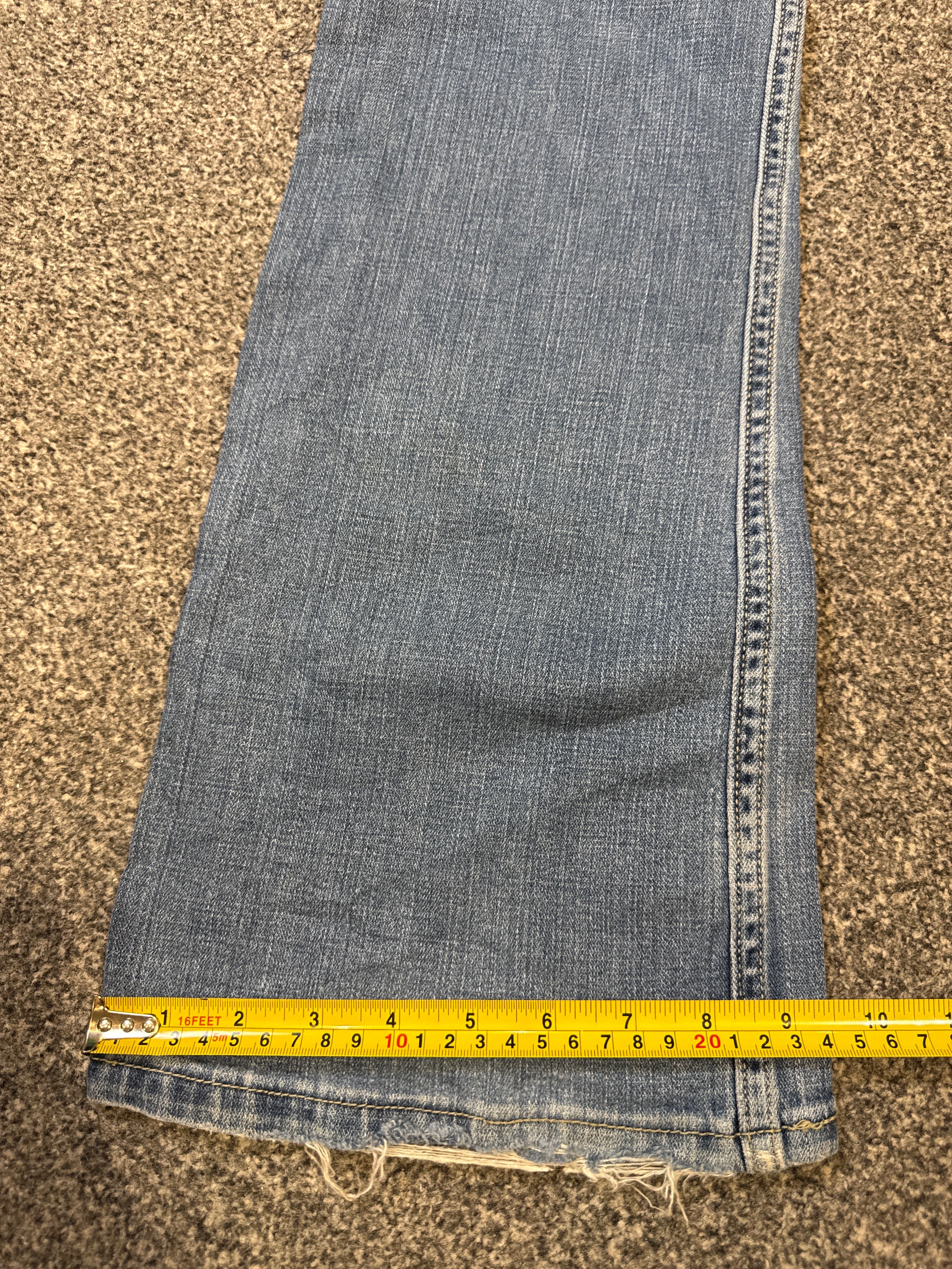 Levi’s Women’s 518 Super Low Flare Jeans with Embroidered Back – P447