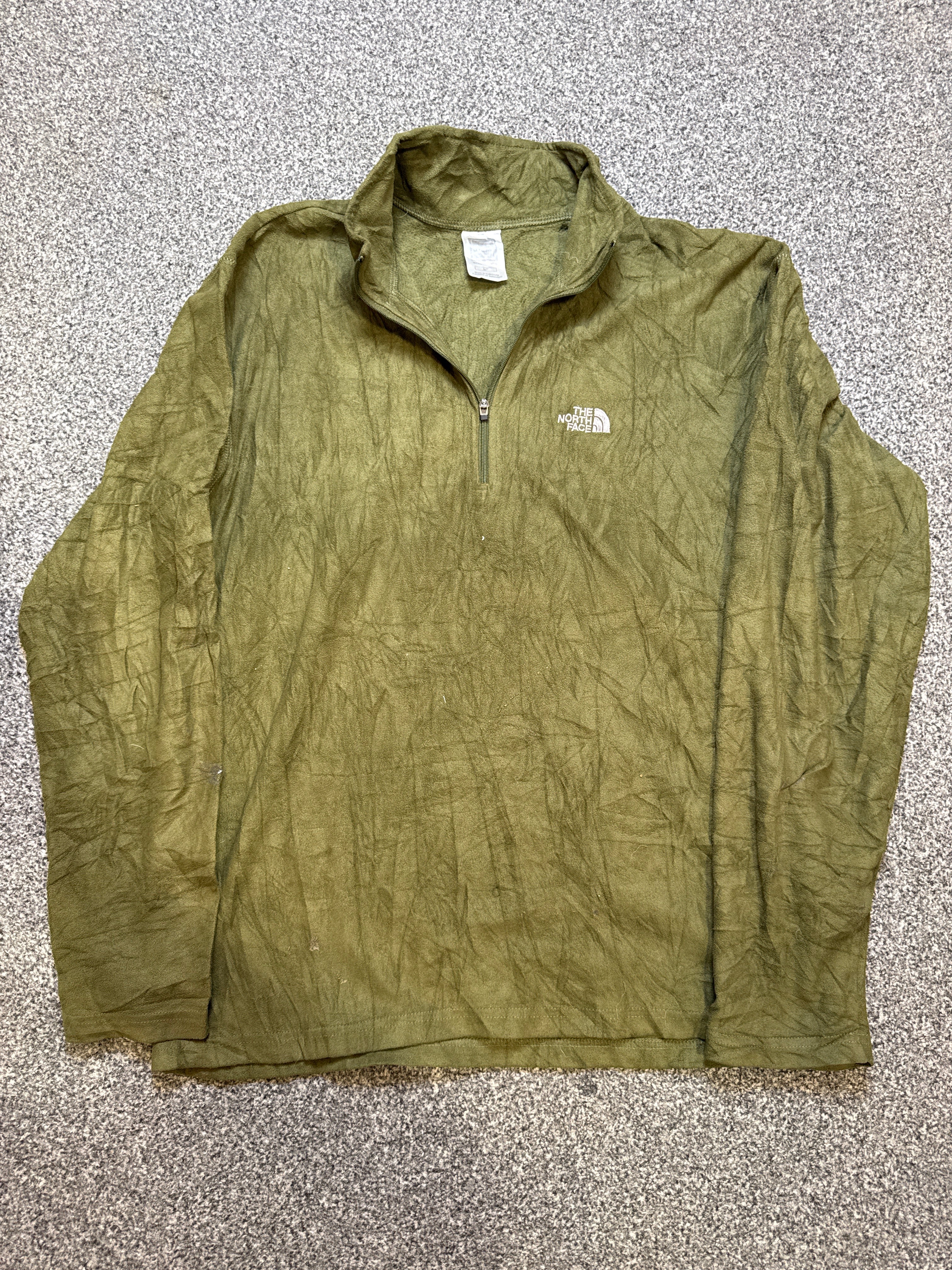 The North Face Men’s TKA 100 Fleece Jacket – Olive Green