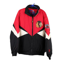  CHICAGO BLACKHAWKS PRO PLAYER NHL JACKET - MEDIUM RED POLYESTER