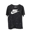 NIKE SPELLOUT T-SHIRT - LARGE BLACK COTTON BLEND