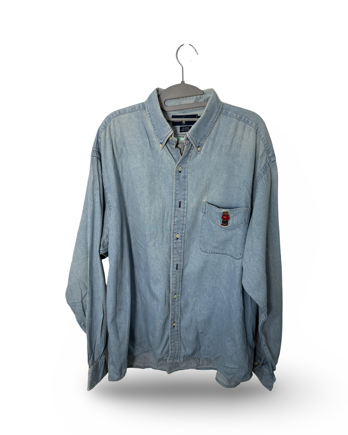 Vintage White UK Ralph Lauren Denim Button up Shirt