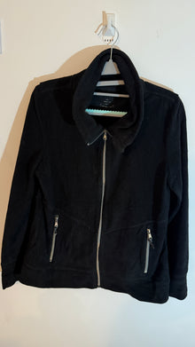  Rare Calvin Klein Full Zip Quick Dry Fleece, Smart Phone Pocket - Black