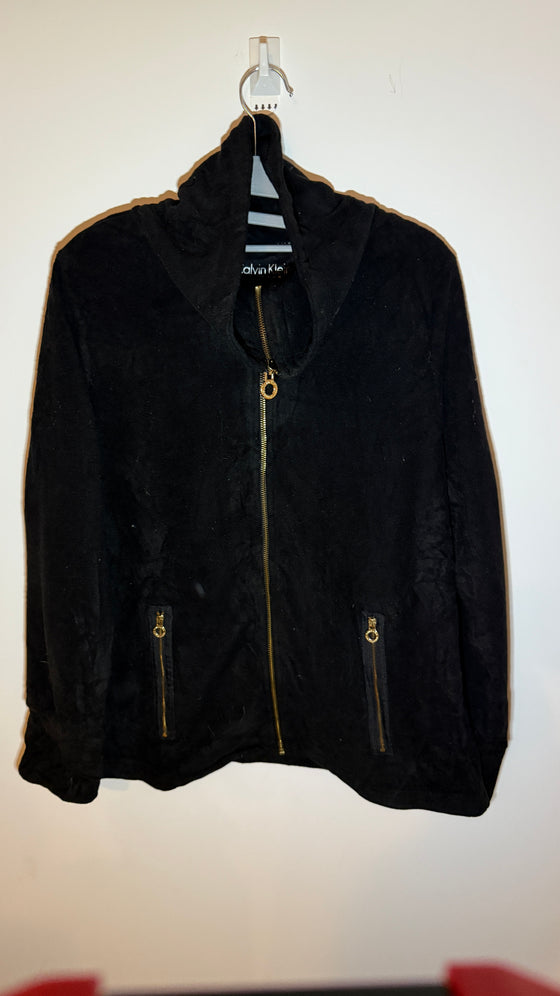 Rare Calvin Klein Performance, Smartphone Pocket, High Neck Full Zip Fleece, Quick Dry
