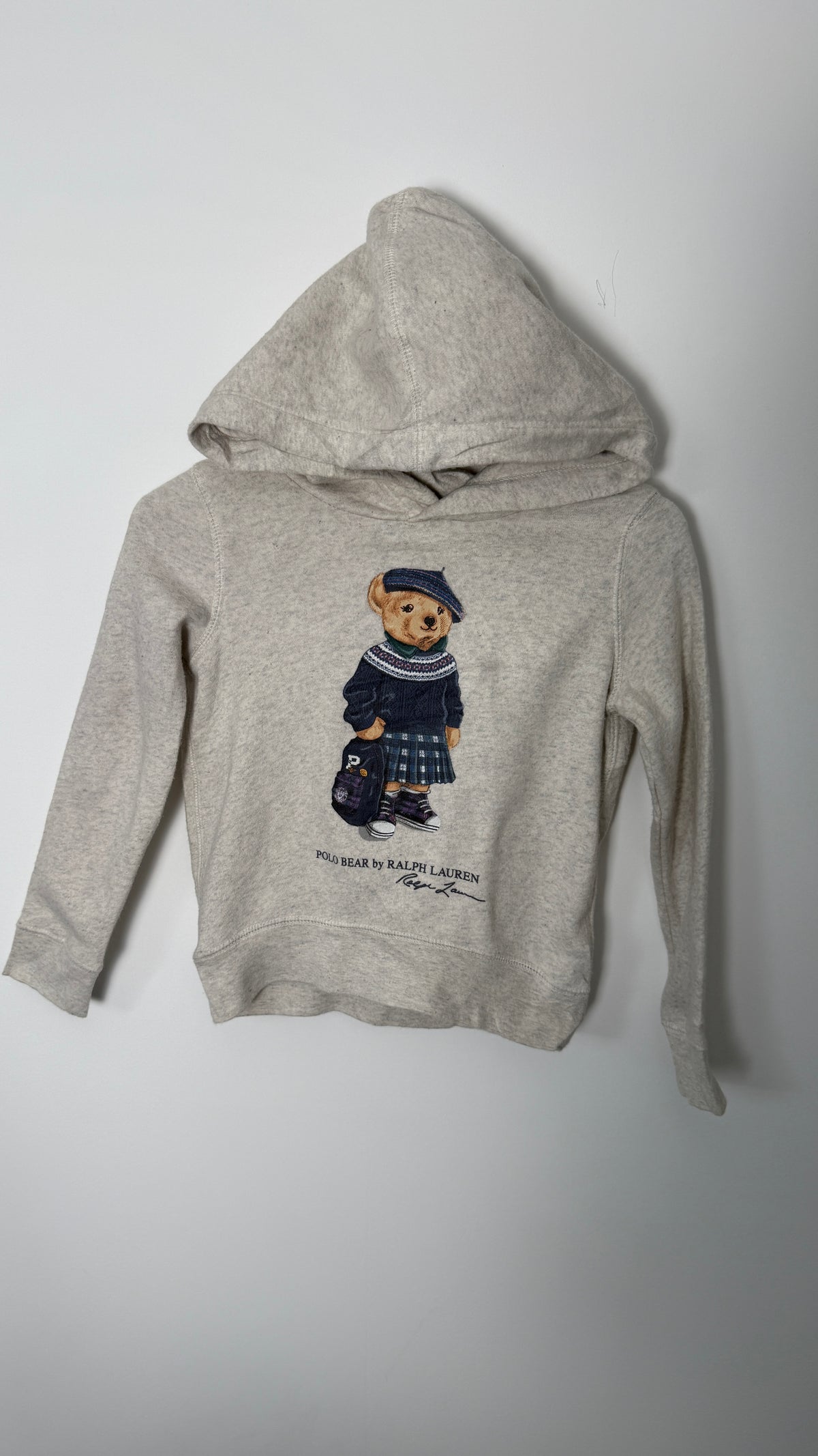Vintage Ralph Lauren Polo Bear Grey Hoodie