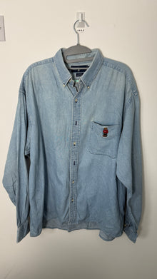  Vintage White UK Ralph Lauren Denim Button up Shirt