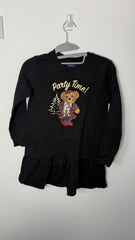 Rare Vintage Ralph Lauren Polo Bear Long Sleeve Fleece Black Dress